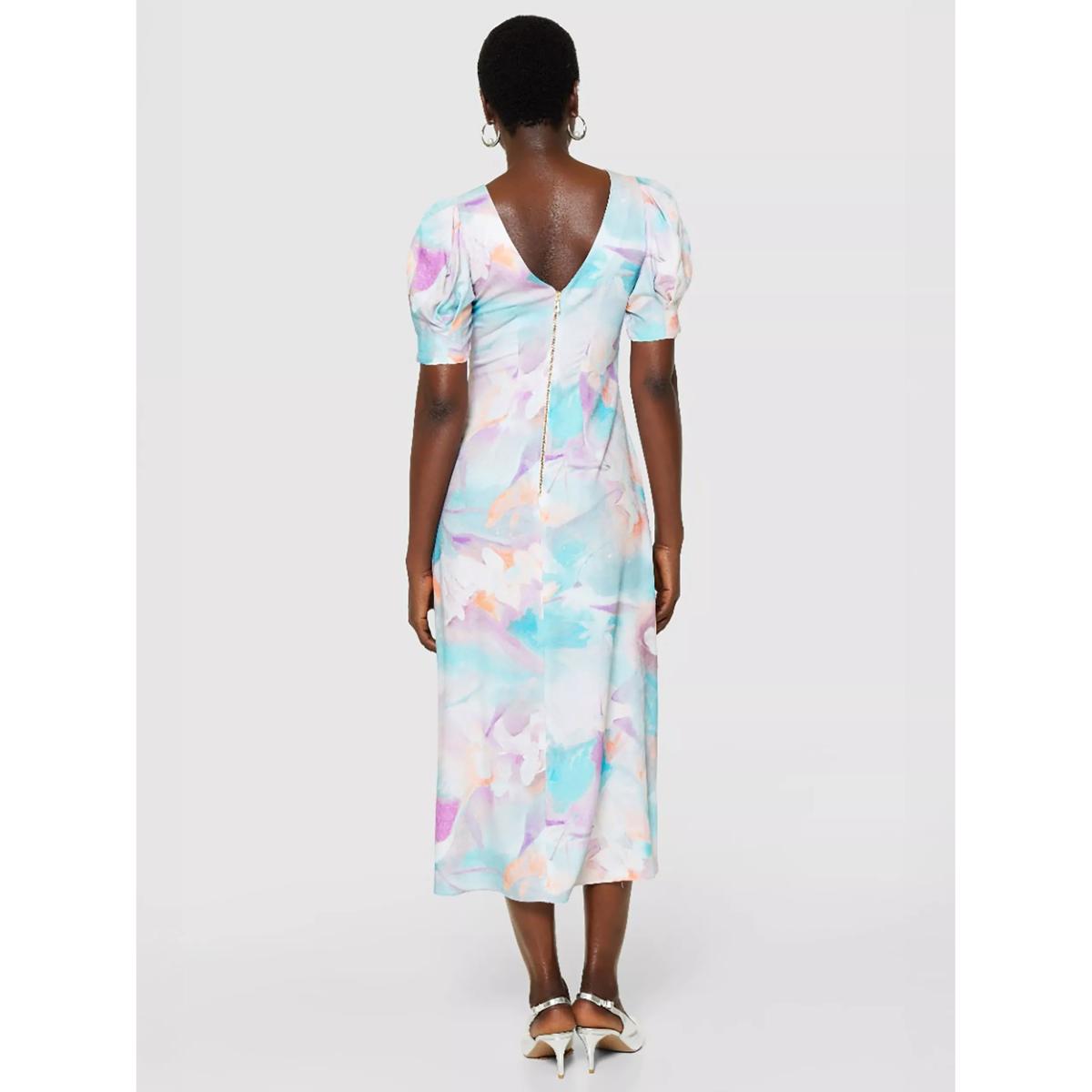 Closet London Abstract V-Back Midi Dress, Multi – image 2