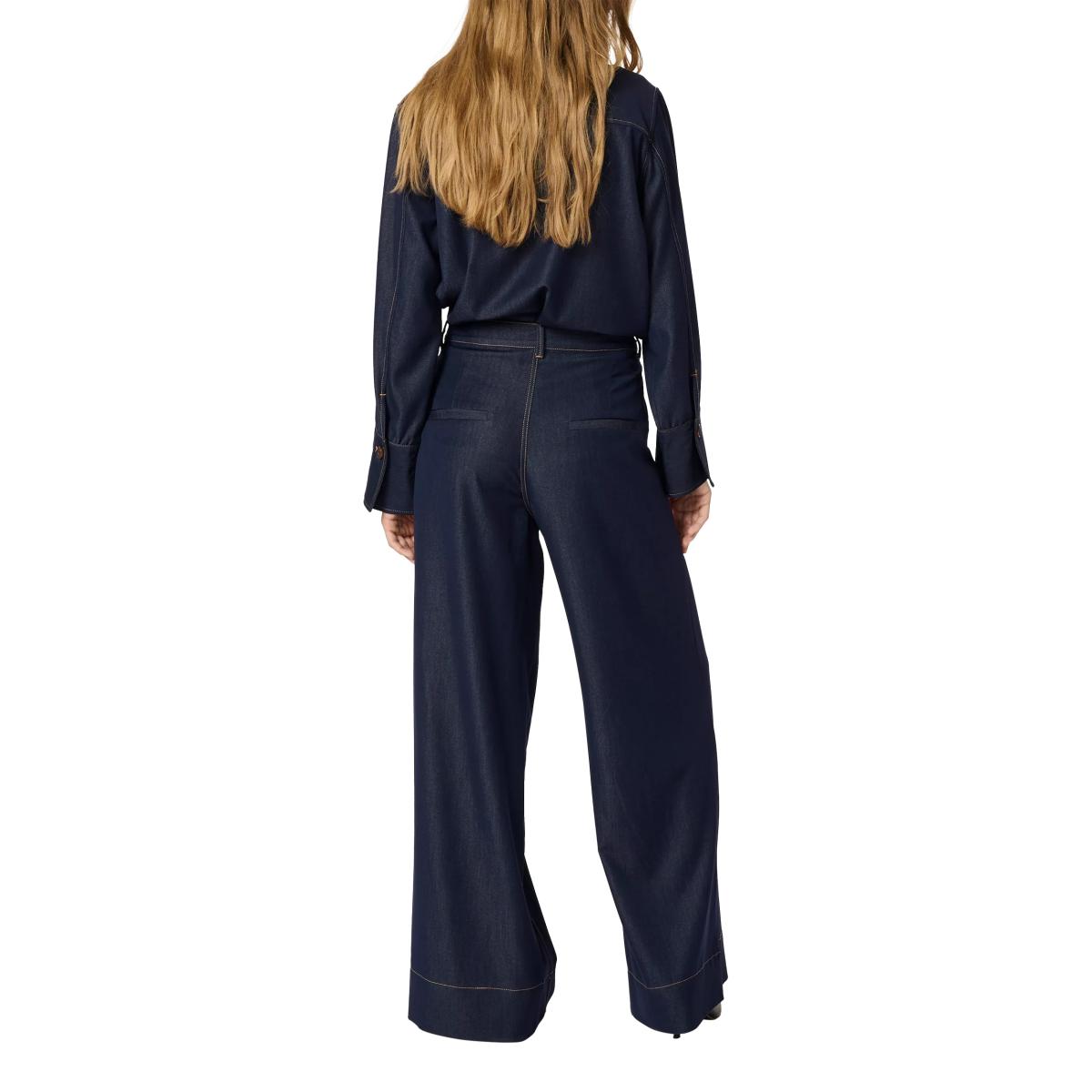 MY ESSENTIAL WARDROBE Ravi Denim Wide Leg Trousers, Dark Blue – image 2