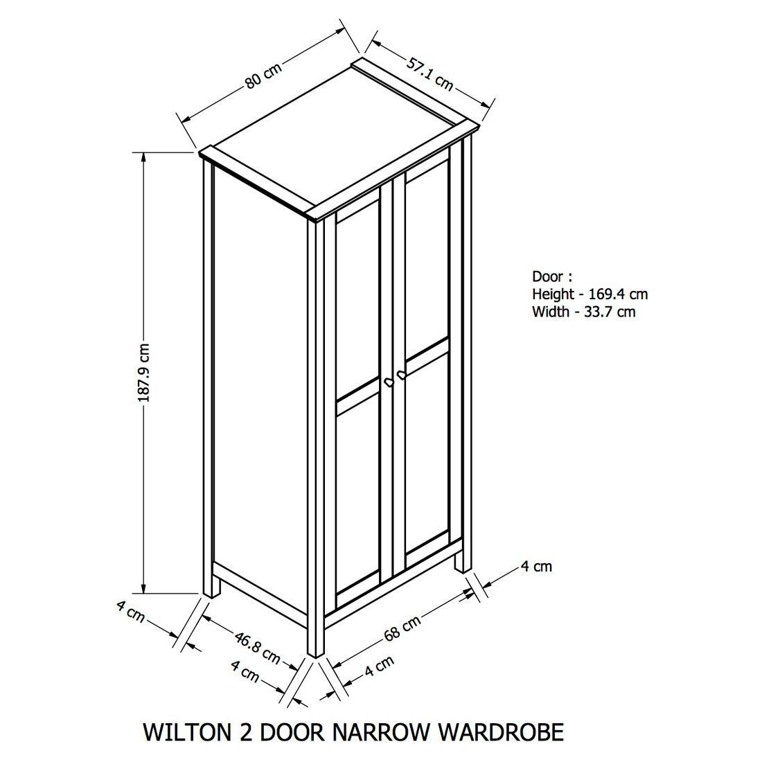 John Lewis & Partners Wilton Narrow 2 Door Wardrobe – image 5