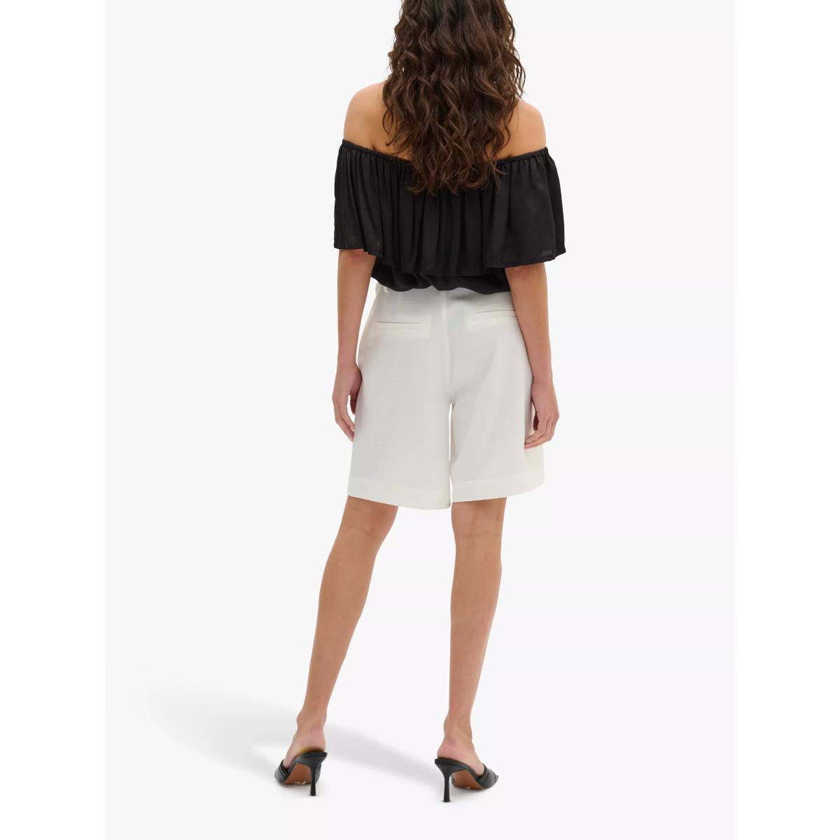 MY ESSENTIAL WARDROBE Melissa Bardot Ruffle Top, Black – image 2