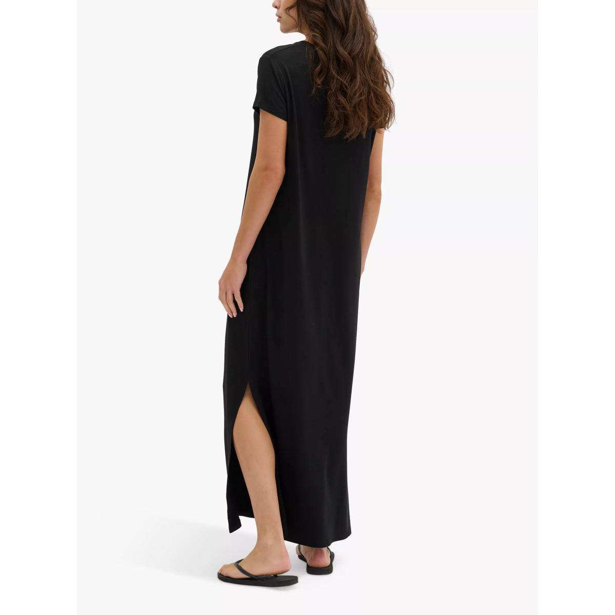 MY ESSENTIAL WARDROBE Vista Jersey Short Sleeve Maxi Dress, Black – image 2