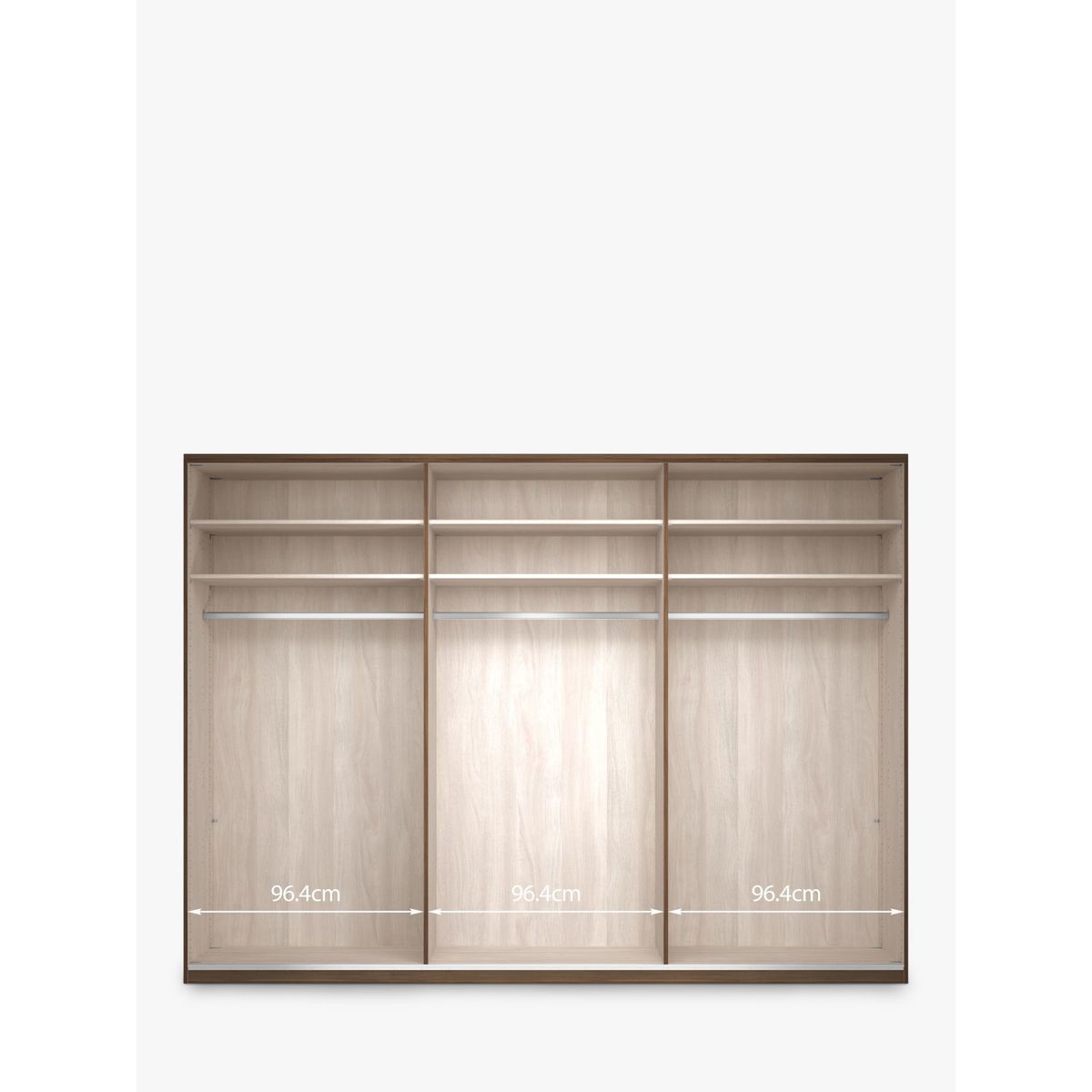 John Lewis & Partners Elstra 300cm Mirrored 6 Hinged Doors Wardrobe – image 4