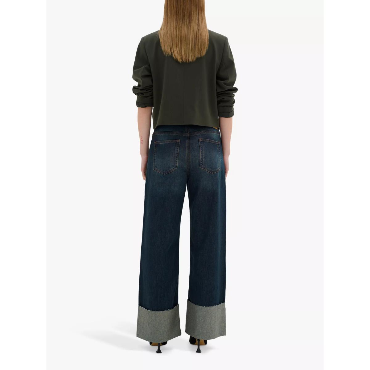 MY ESSENTIAL WARDROBE Dalvi Wide Leg Jeans, Dark Blue – image 2