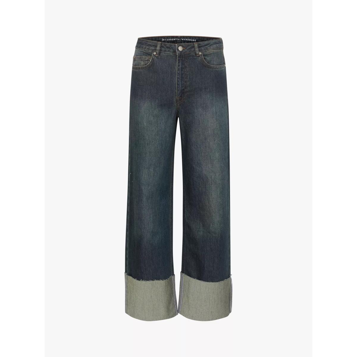 MY ESSENTIAL WARDROBE Dalvi Wide Leg Jeans, Dark Blue – image 3