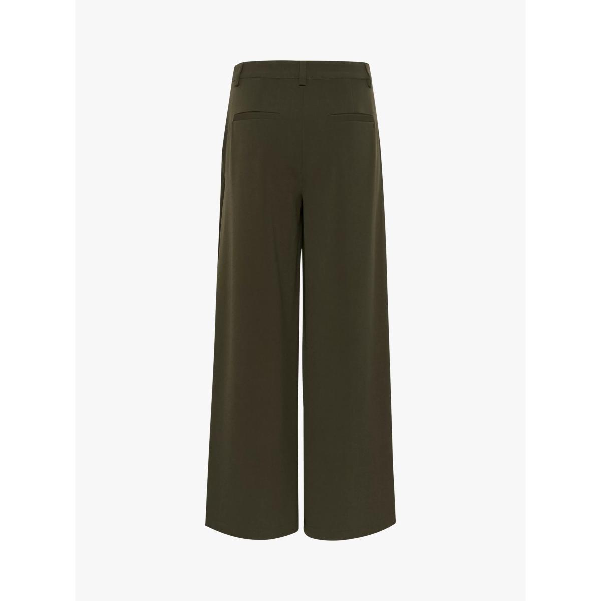 MY ESSENTIAL WARDROBE Hace Wide Leg Trousers, Dark/Green – image 5
