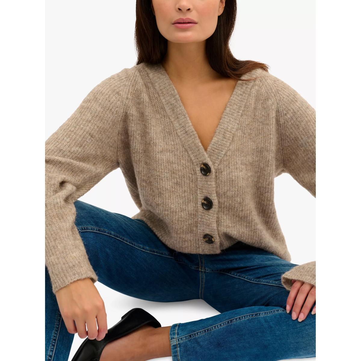 MY ESSENTIAL WARDROBE Button Knit Wool Blend Cardigan – image 3