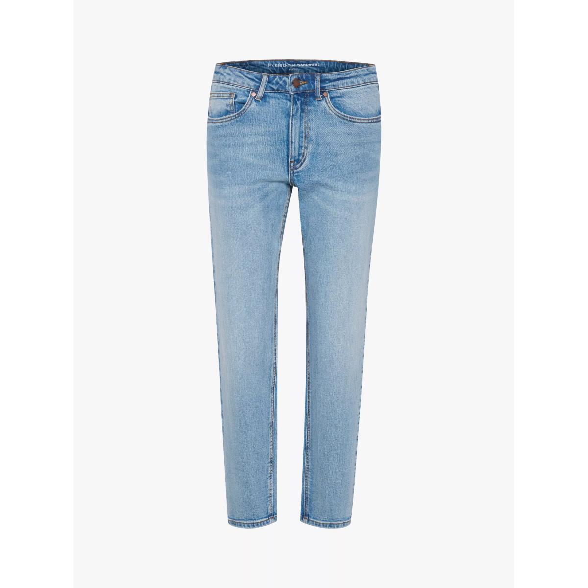 MY ESSENTIAL WARDROBE Mommy Straight Leg Mom Jeans, Medium Blue Wash – image 4
