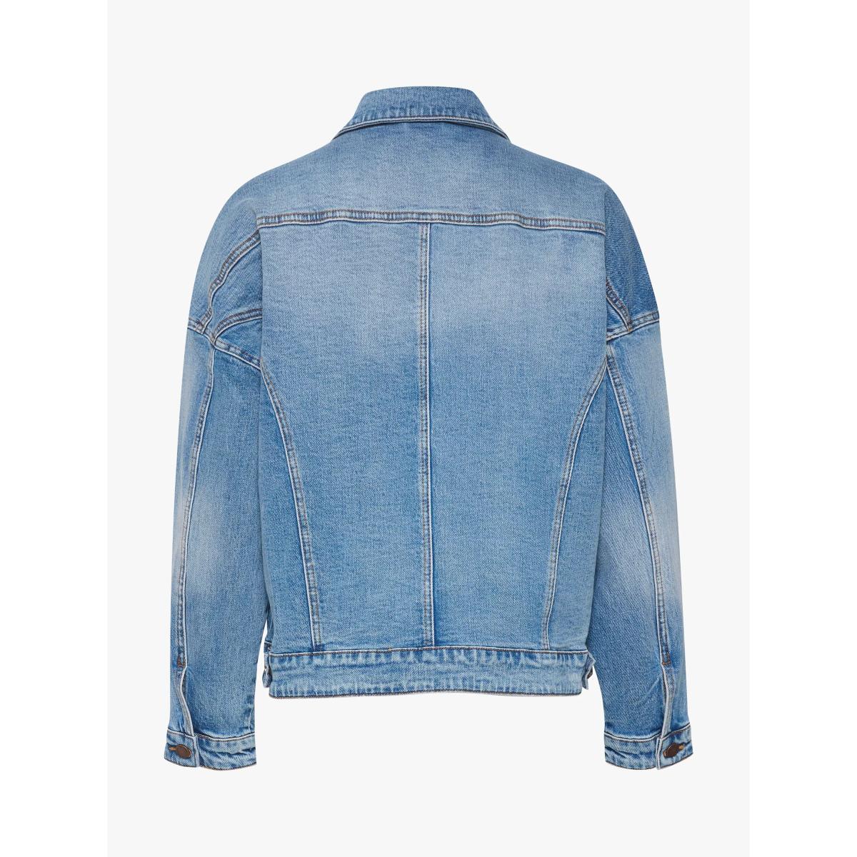 MY ESSENTIAL WARDROBE Dango Casual Fit Denim Jacket, Blue Retro Wash – image 5