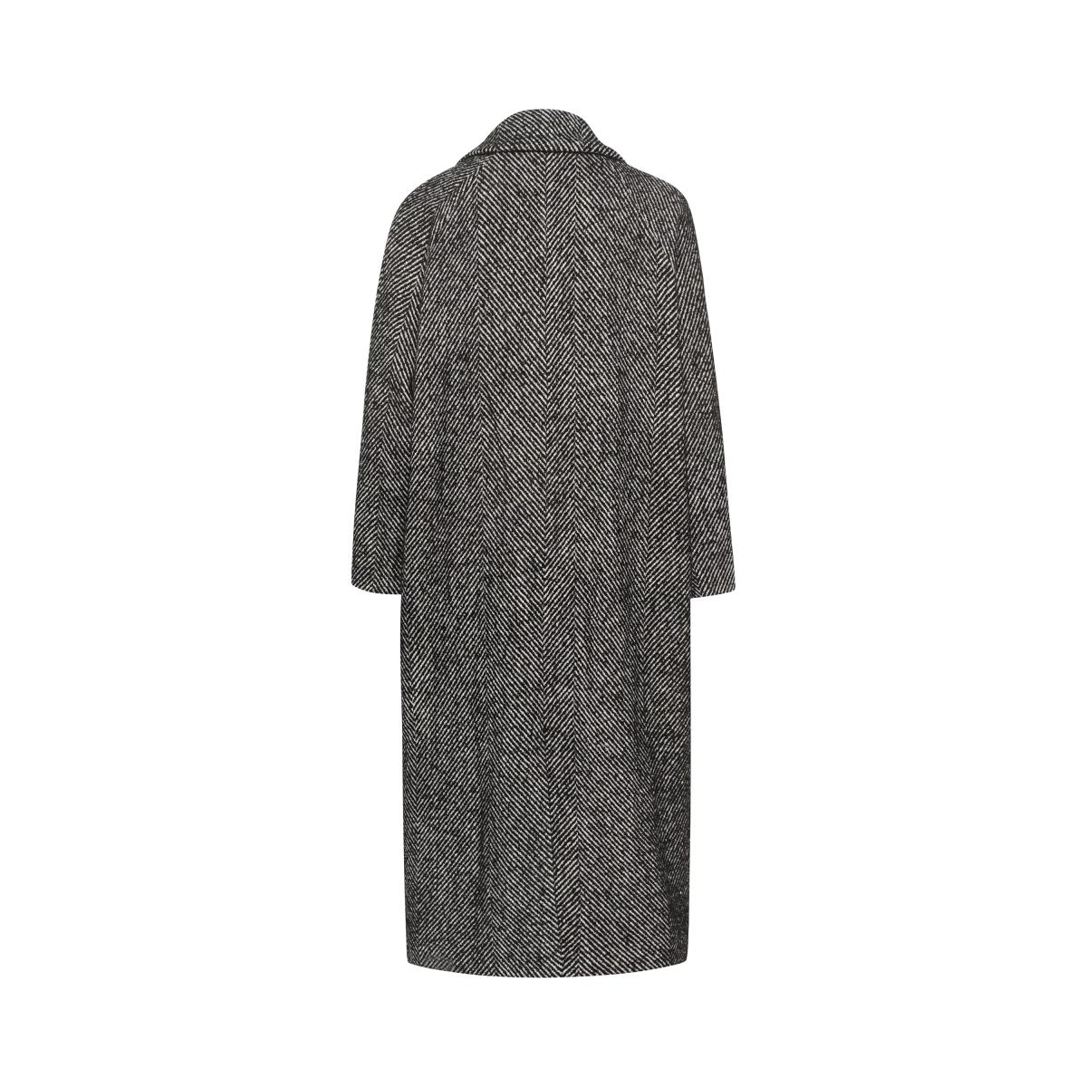 MY ESSENTIAL WARDROBE Maggie Herringbone Coat, Black/White – image 5