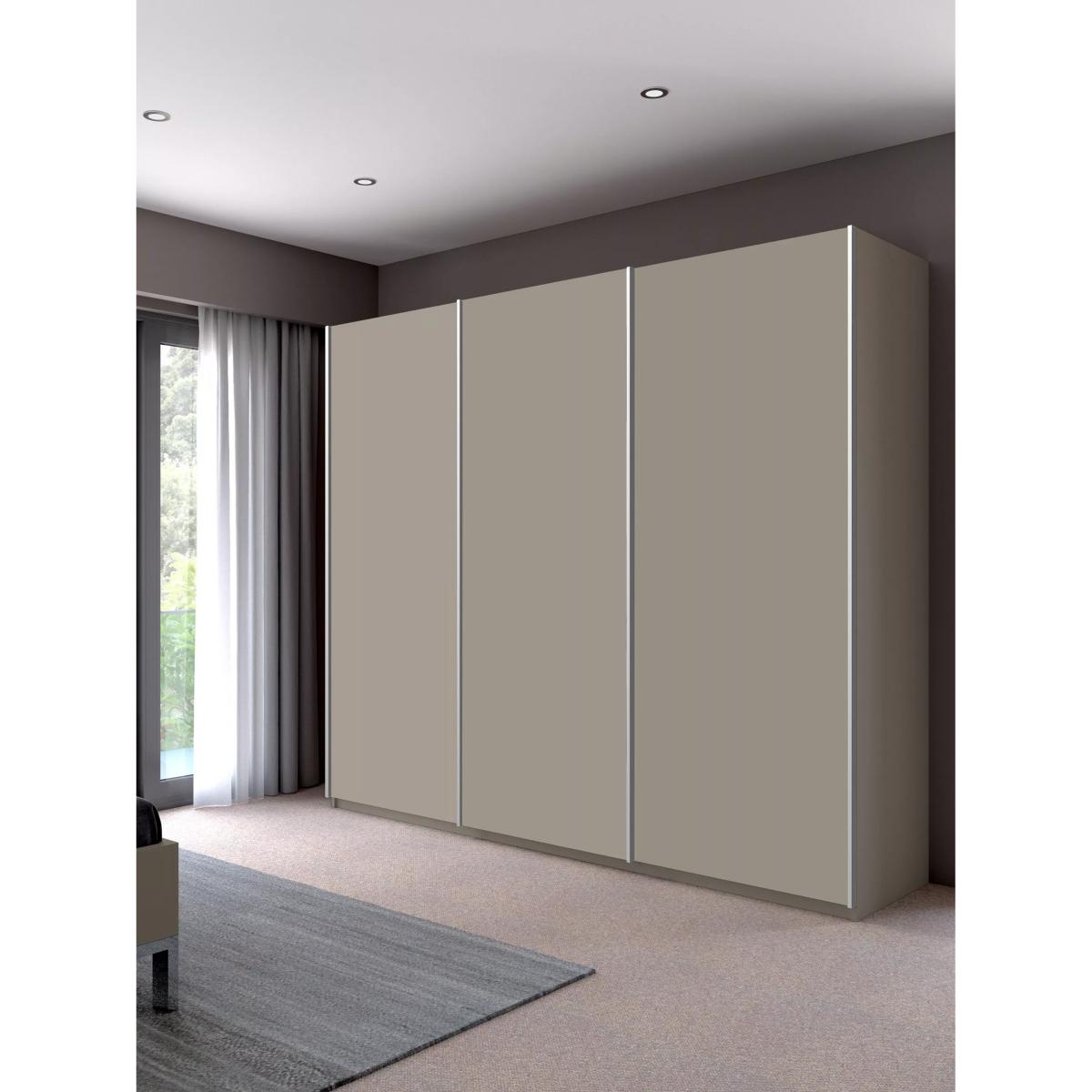 John Lewis Elstra 300cm 3 Sliding Doors Wardrobe, Pebble Grey – image 2