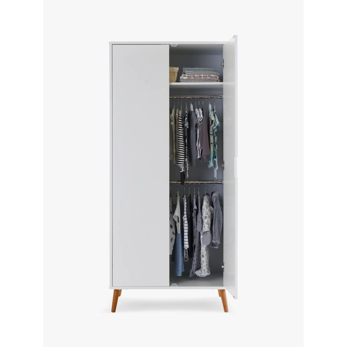 Obaby Maya Double Wardrobe, Light Grey – image 2