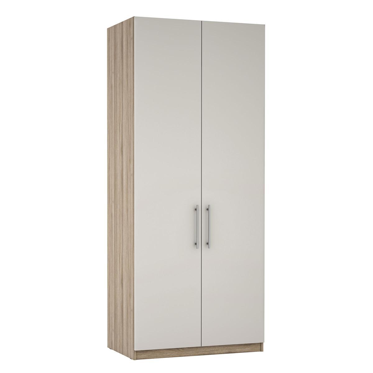 ANYDAY John Lewis & Partners Mix It Tall Double Wardrobe, T-Bar Handles, House Smoke/Grey Ash – image 2