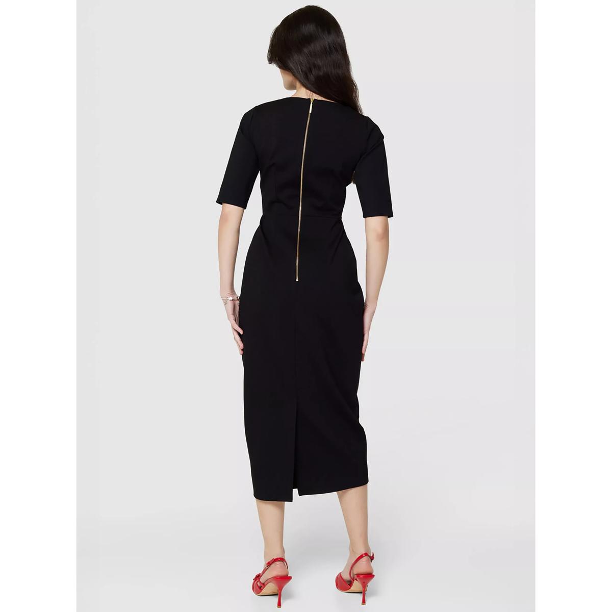 Closet London Asymmetric Pencil Dress, Black – image 2
