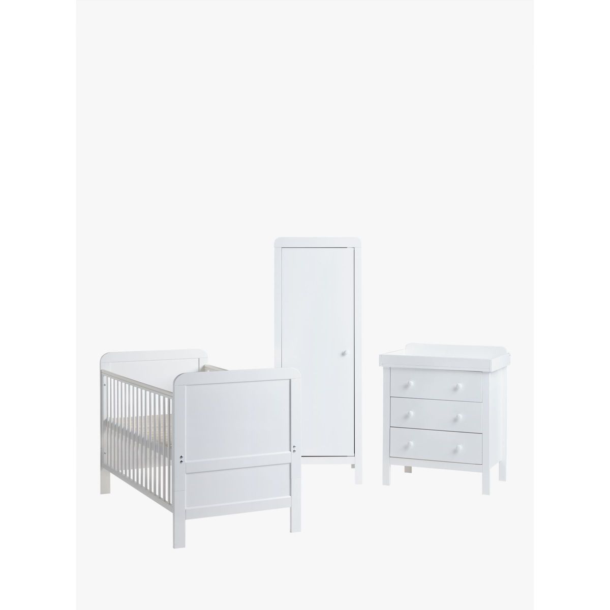 John Lewis & Partners Alex Single Wardrobe, Solid White – image 4