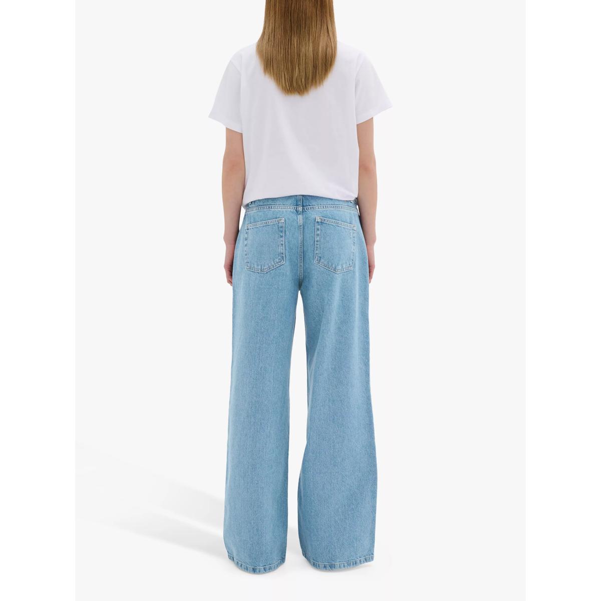 MY ESSENTIAL WARDROBE Jayda Wide Leg Jeans, Medium Blue – image 2