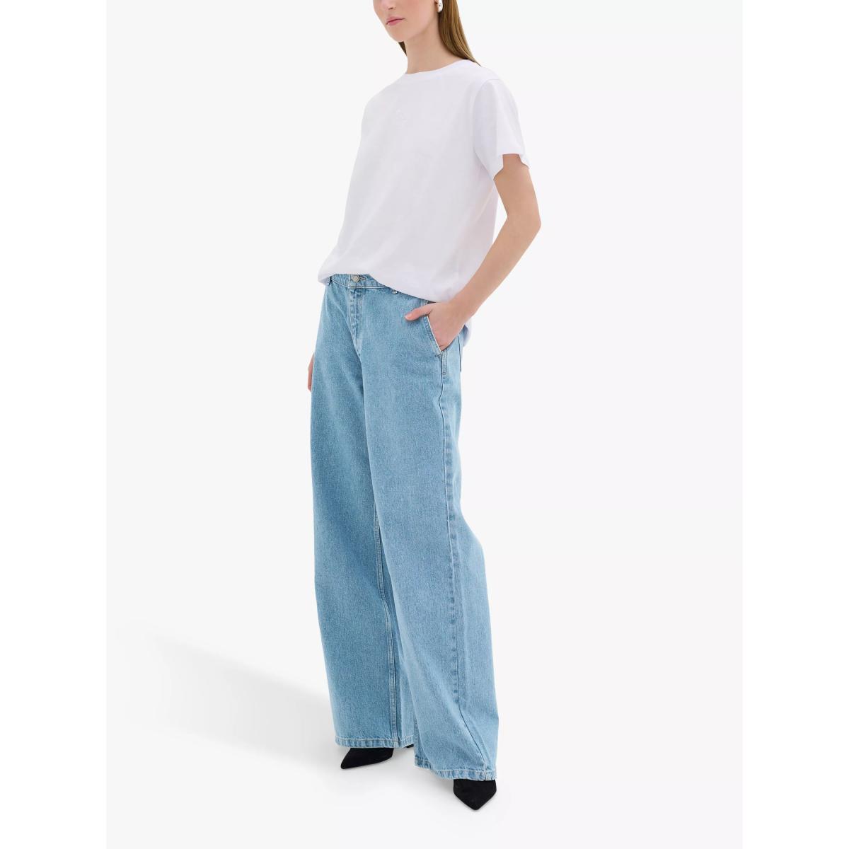 MY ESSENTIAL WARDROBE Jayda Wide Leg Jeans, Medium Blue – image 3