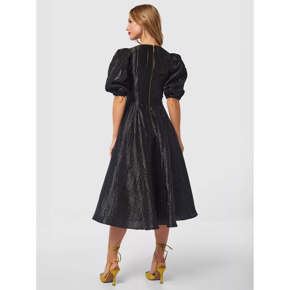 Closet London Panelled Skirt Dress, Black – image 2