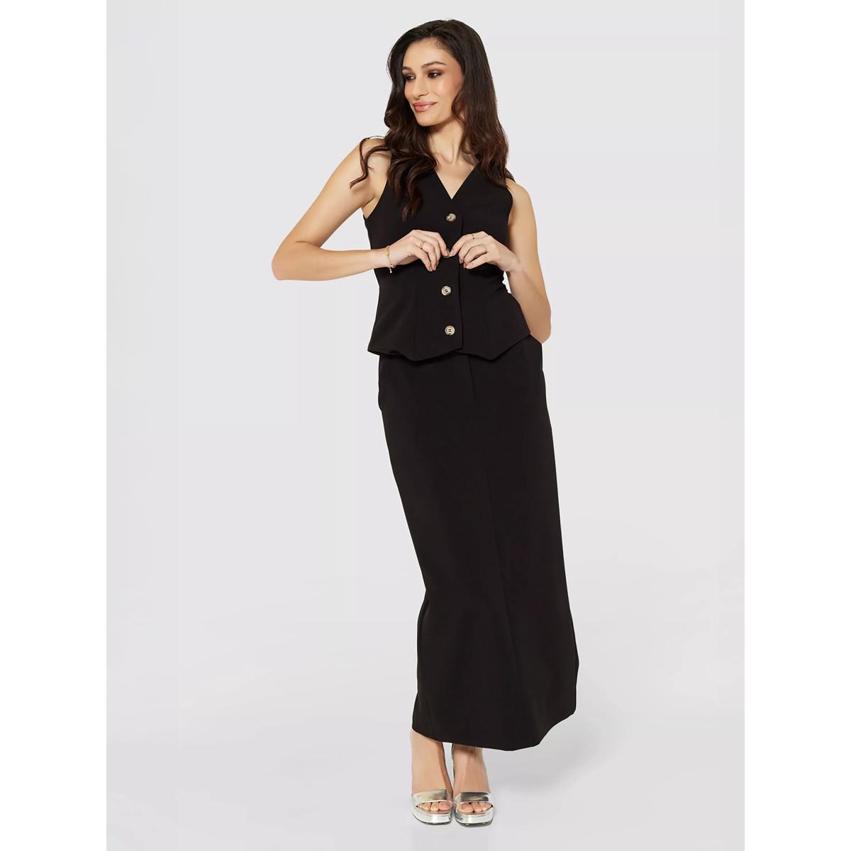 Closet London Pencil Midi Skirt, Black – image 2