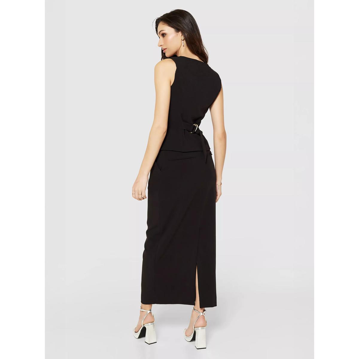 Closet London Pencil Midi Skirt, Black – image 4