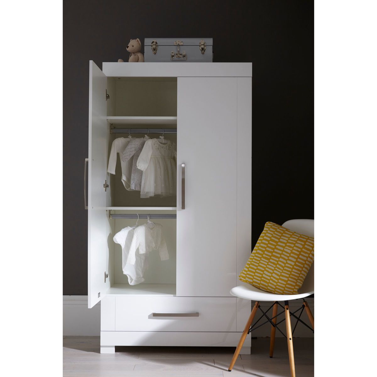 Silver Cross Notting Hill Wardrobe, Gloss White – image 5