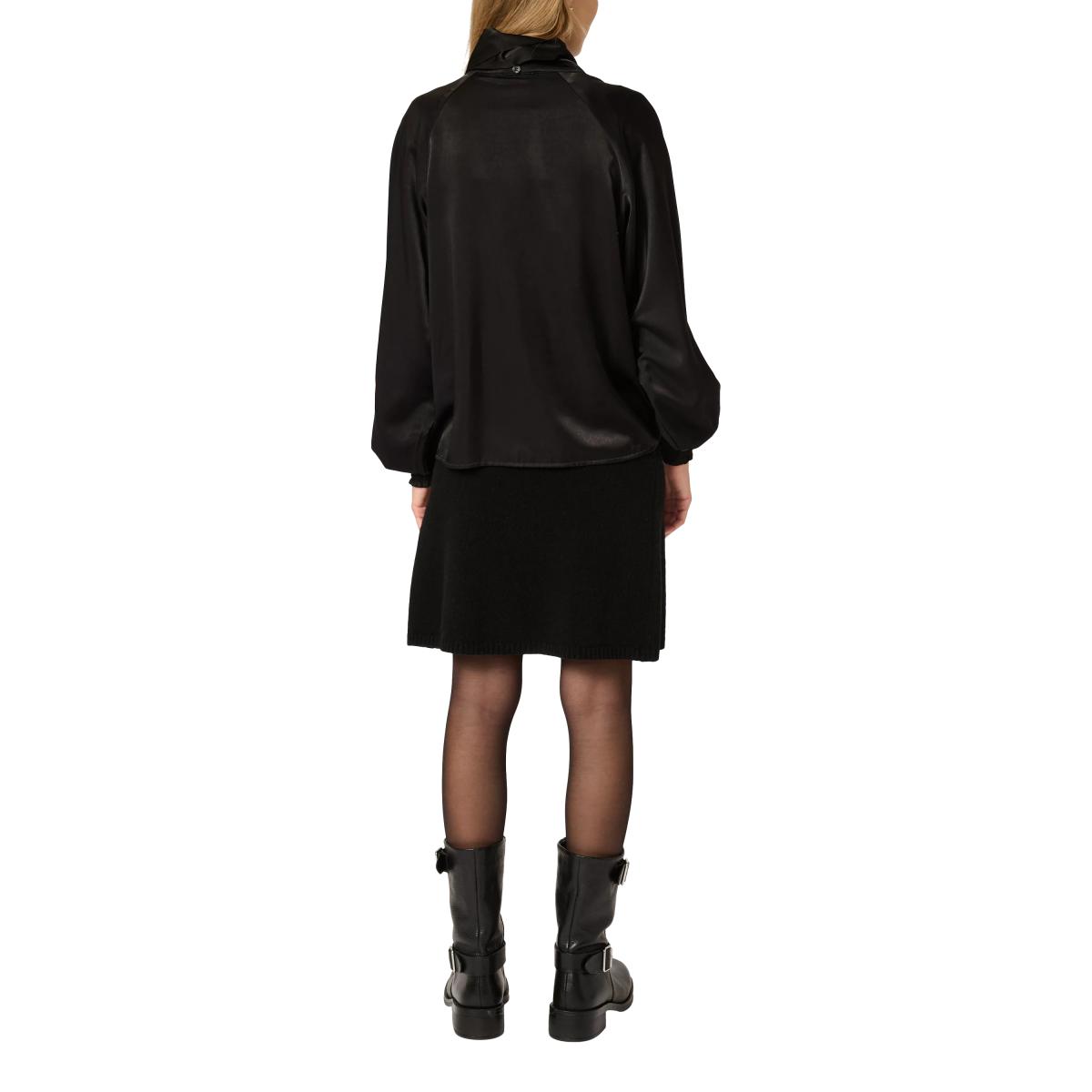 MY ESSENTIAL WARDROBE Bow Collar Satin Top – image 3