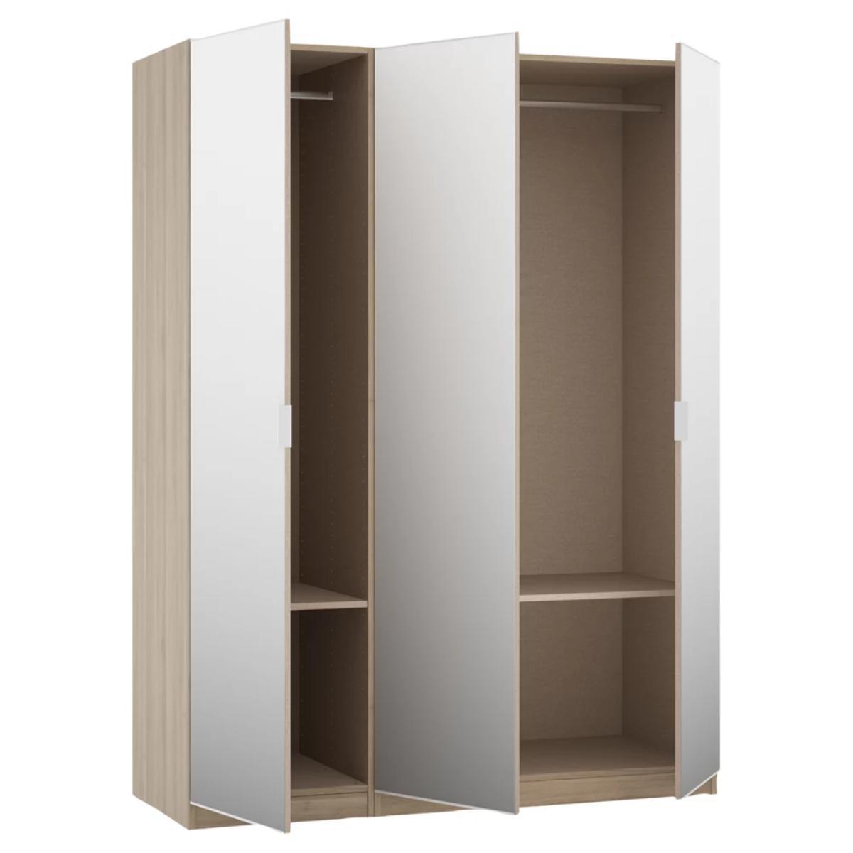 ANYDAY John Lewis & Partners Mix it Mirrored Triple Wardrobe, Grey Ash – image 2