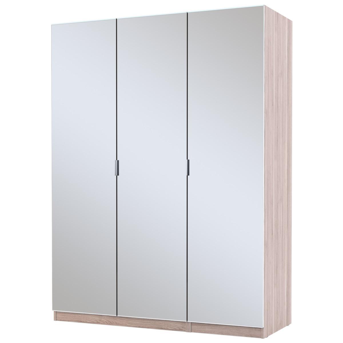 ANYDAY John Lewis & Partners Mix it Mirrored Triple Wardrobe, Grey Ash – image 4