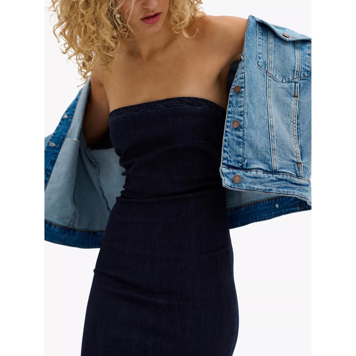 MY ESSENTIAL WARDROBE Ayo Strapless Denim Dress – image 3