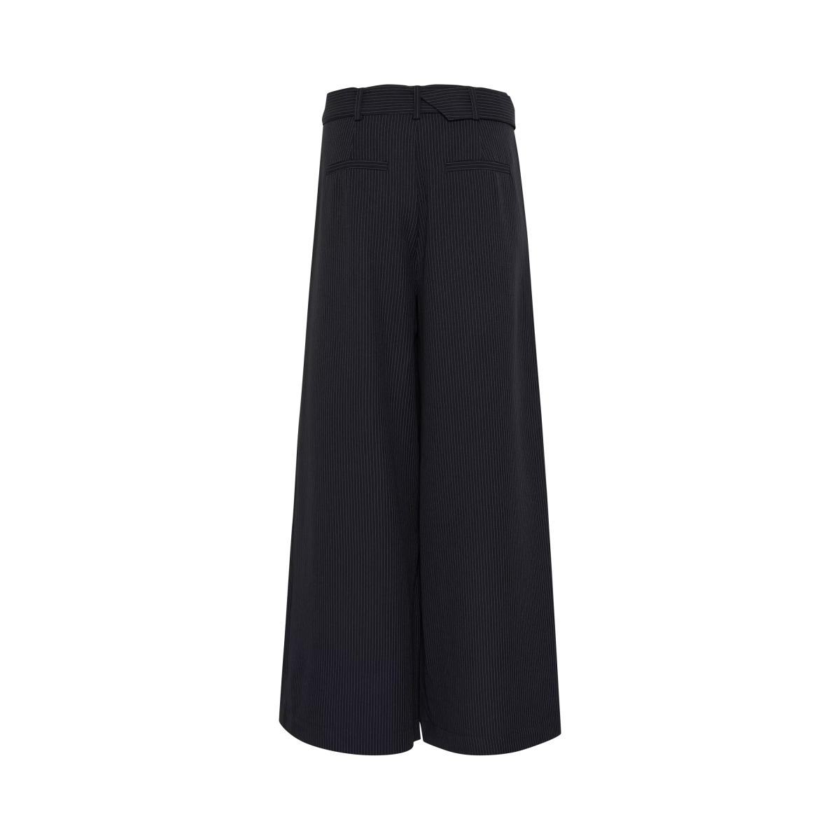 MY ESSENTIAL WARDROBE Vitta Stripe Wide Leg Trousers, Dark Blue – image 5
