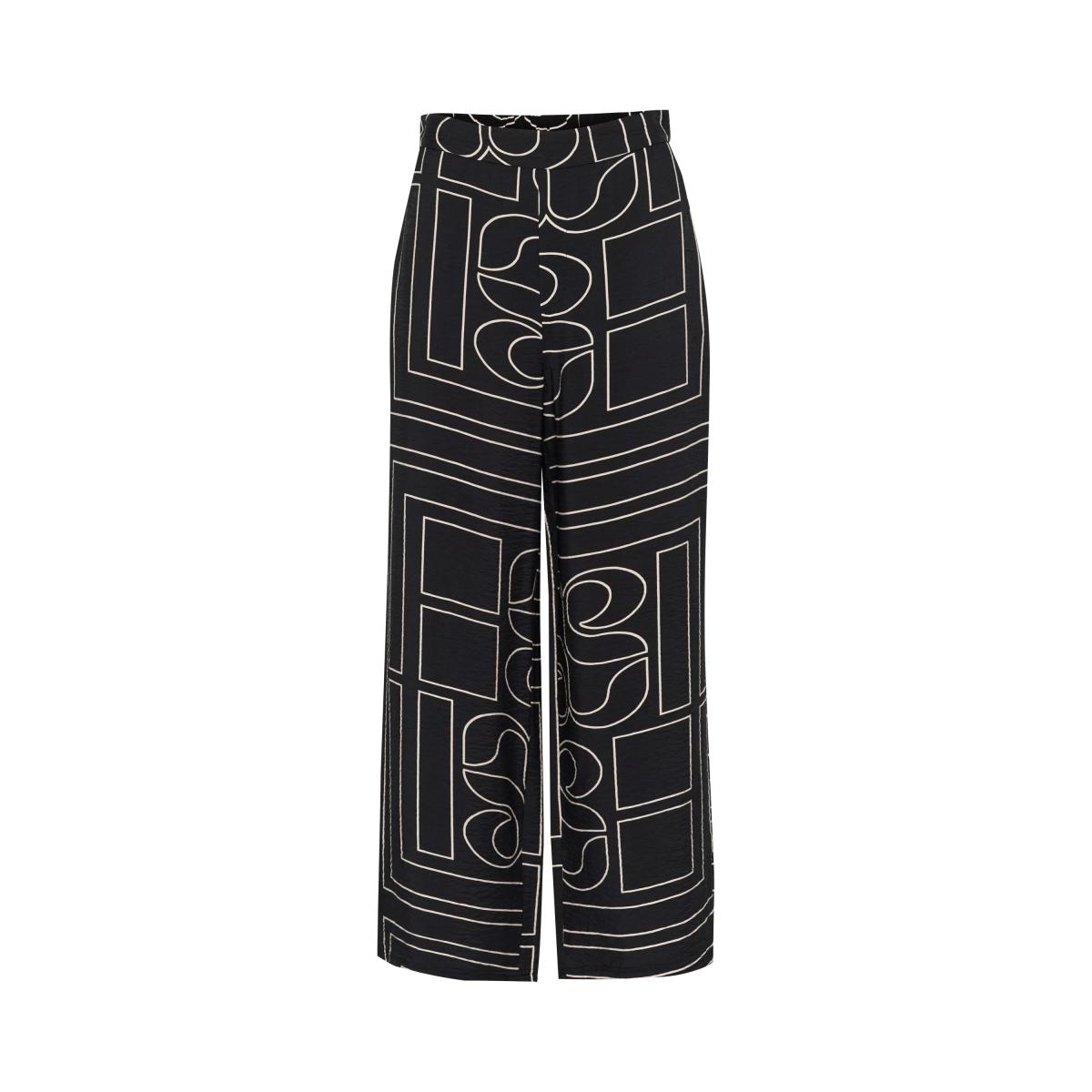 MY ESSENTIAL WARDROBE Kelly Graphic Print Wide Leg Casual Trousers – image 4