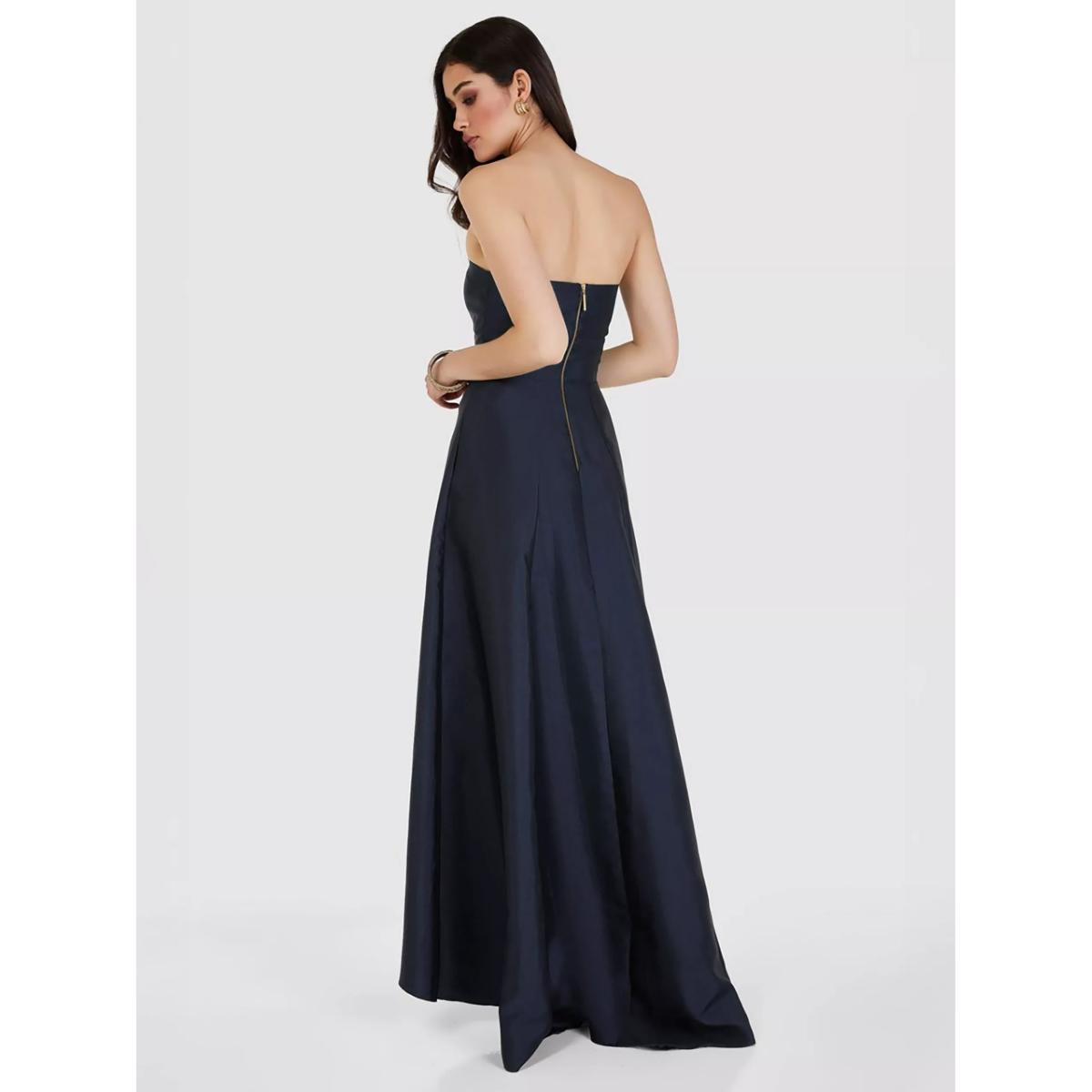 Closet London Strapless Maxi Dress, Navy – image 2