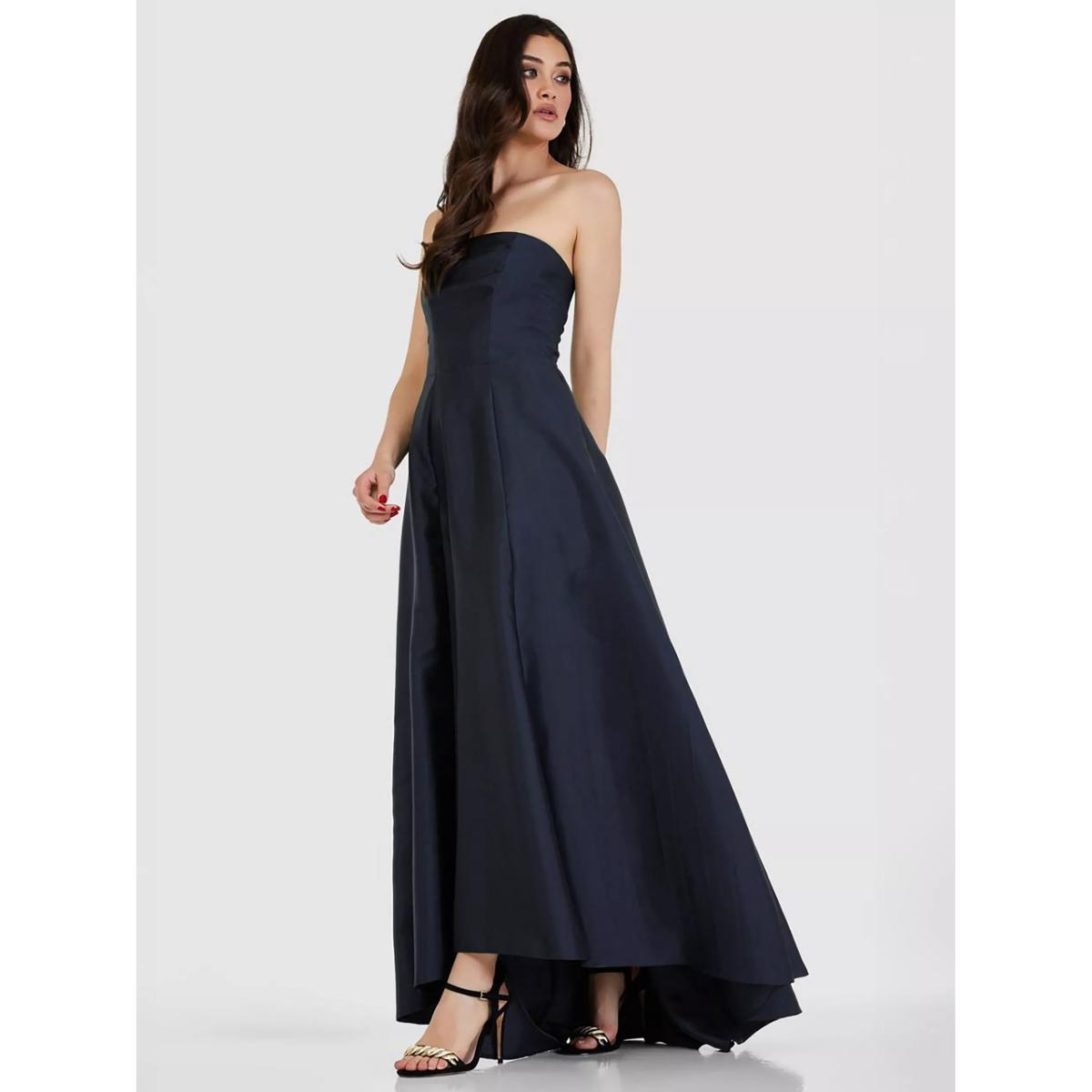 Closet London Strapless Maxi Dress, Navy – image 4