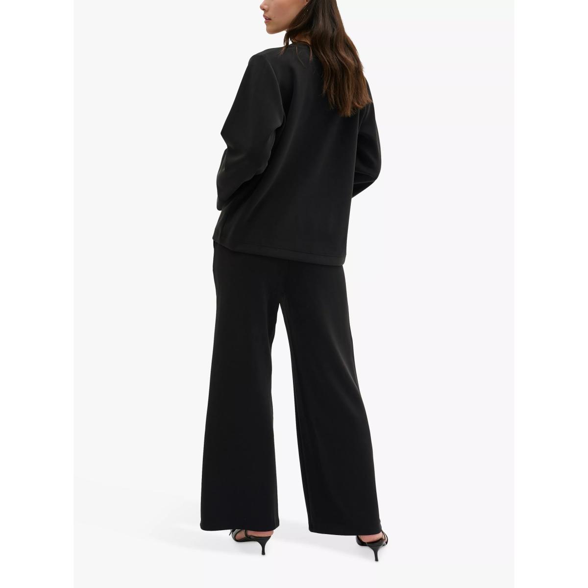 MY ESSENTIAL WARDROBE Elle Wide Leg Trousers, Black – image 4
