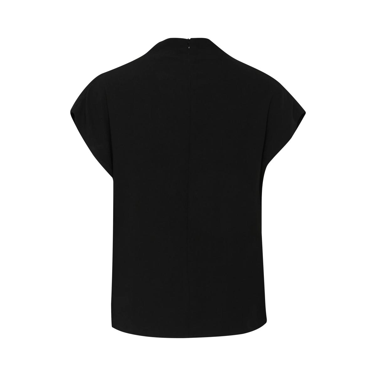 MY ESSENTIAL WARDROBE Sandy Tie Detail Top, Black – image 4