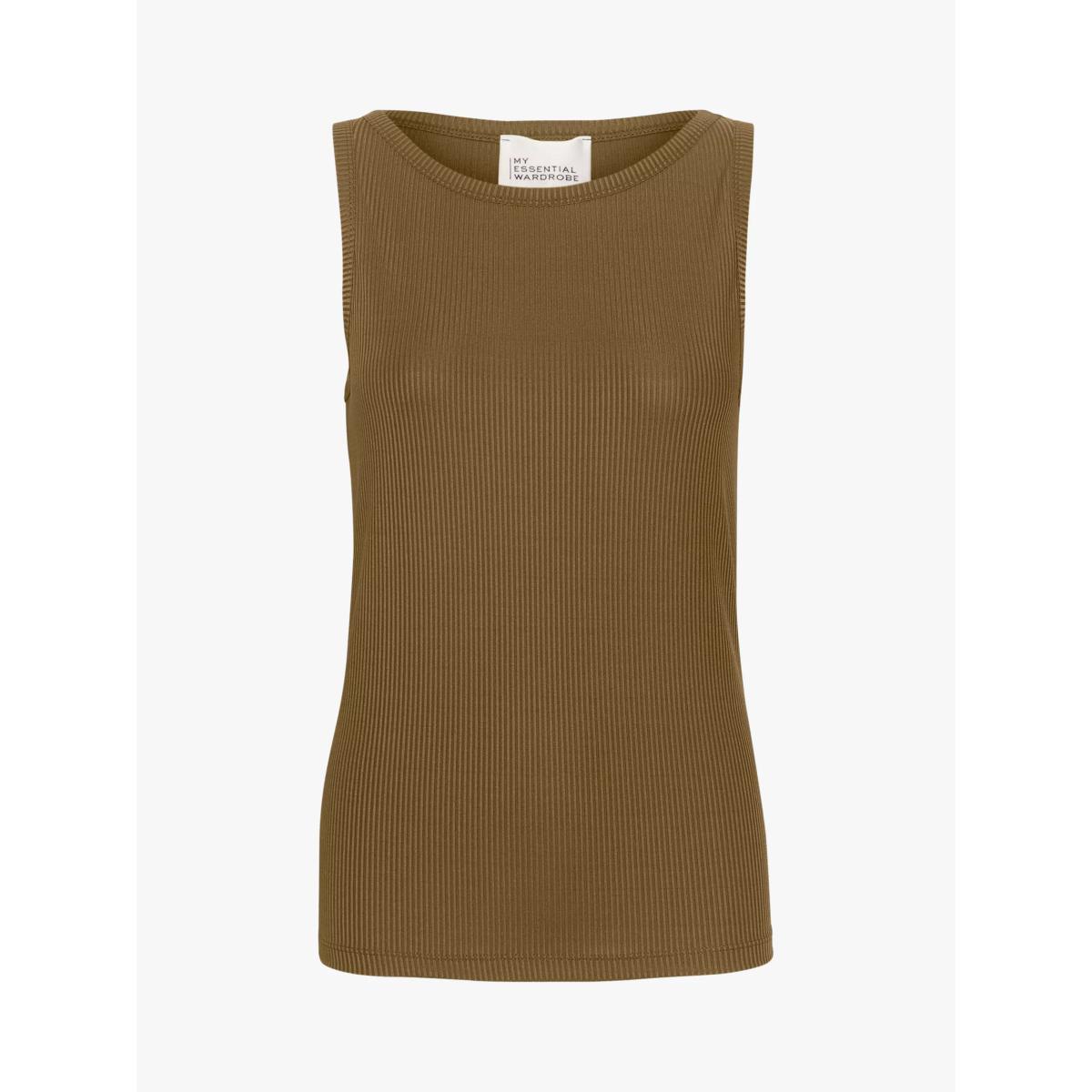 MY ESSENTIAL WARDROBE Kate Ribbed Tank, Military Olive – image 4