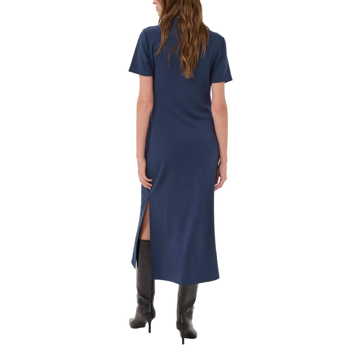 MY ESSENTIAL WARDROBE Helle Drape Midi Dress, Dark Sapphire Blue – image 2