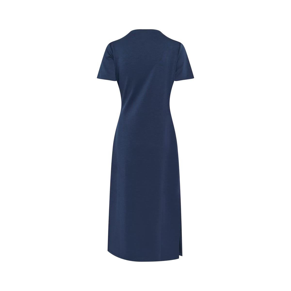 MY ESSENTIAL WARDROBE Helle Drape Midi Dress, Dark Sapphire Blue – image 5