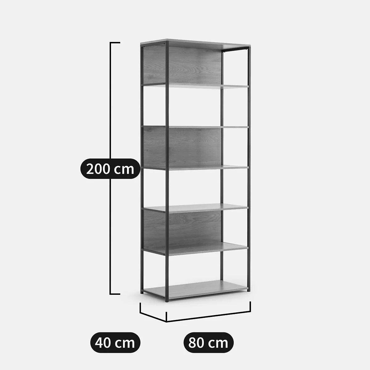 Oaki Wardrobe Module with 3 Boxes and 6 Shelves – image 7