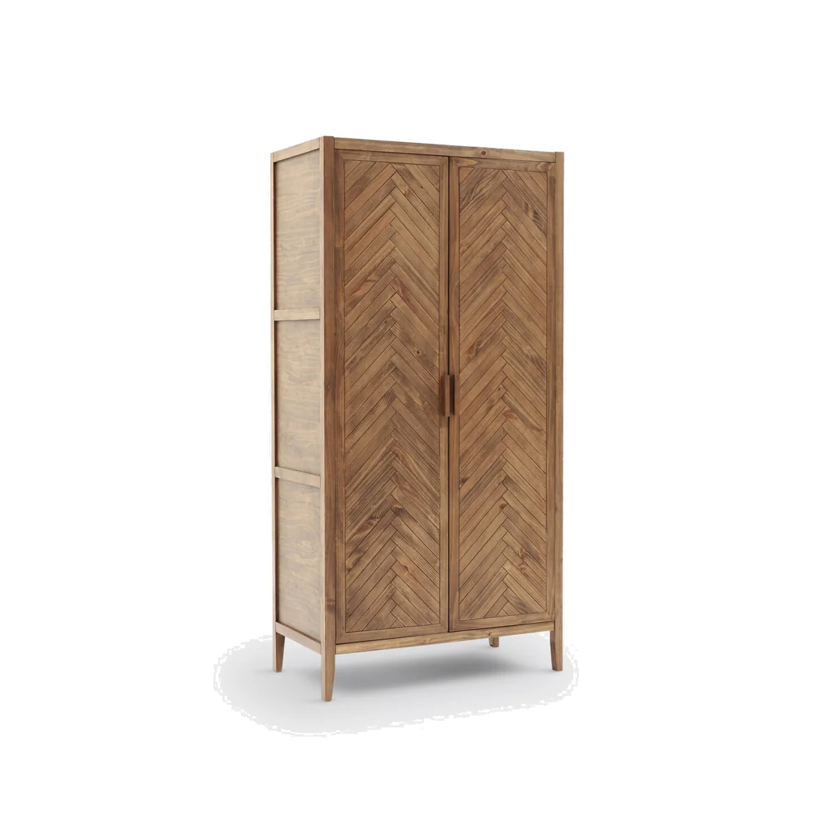 Nottingham 2-Door Solid Pine Wardrobe – image 1