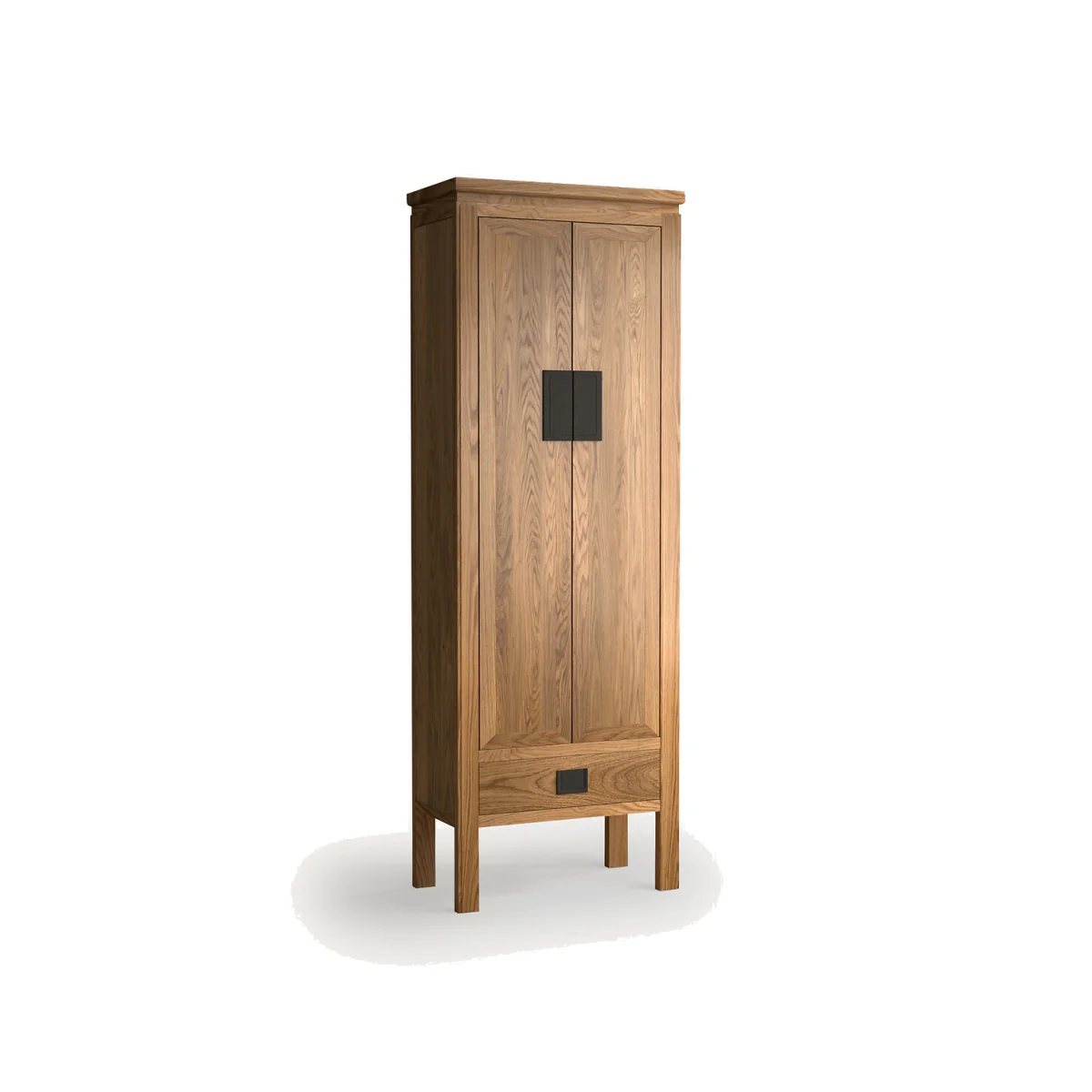 Ling Chinese Solid Oak and Veneered Wardrobe – image 1