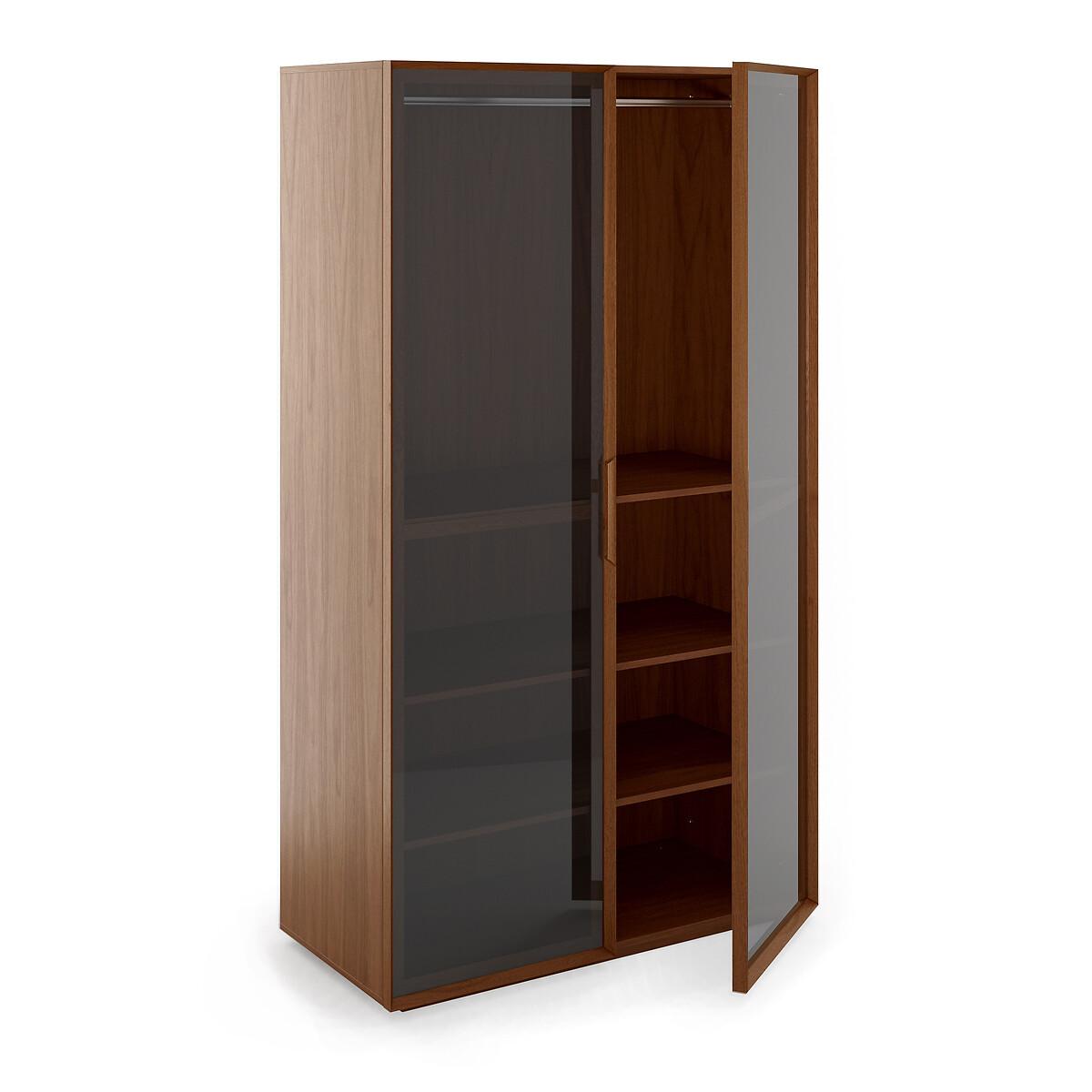 Johanez 120cm Walnut Veneer Wardrobe Unit – image 2