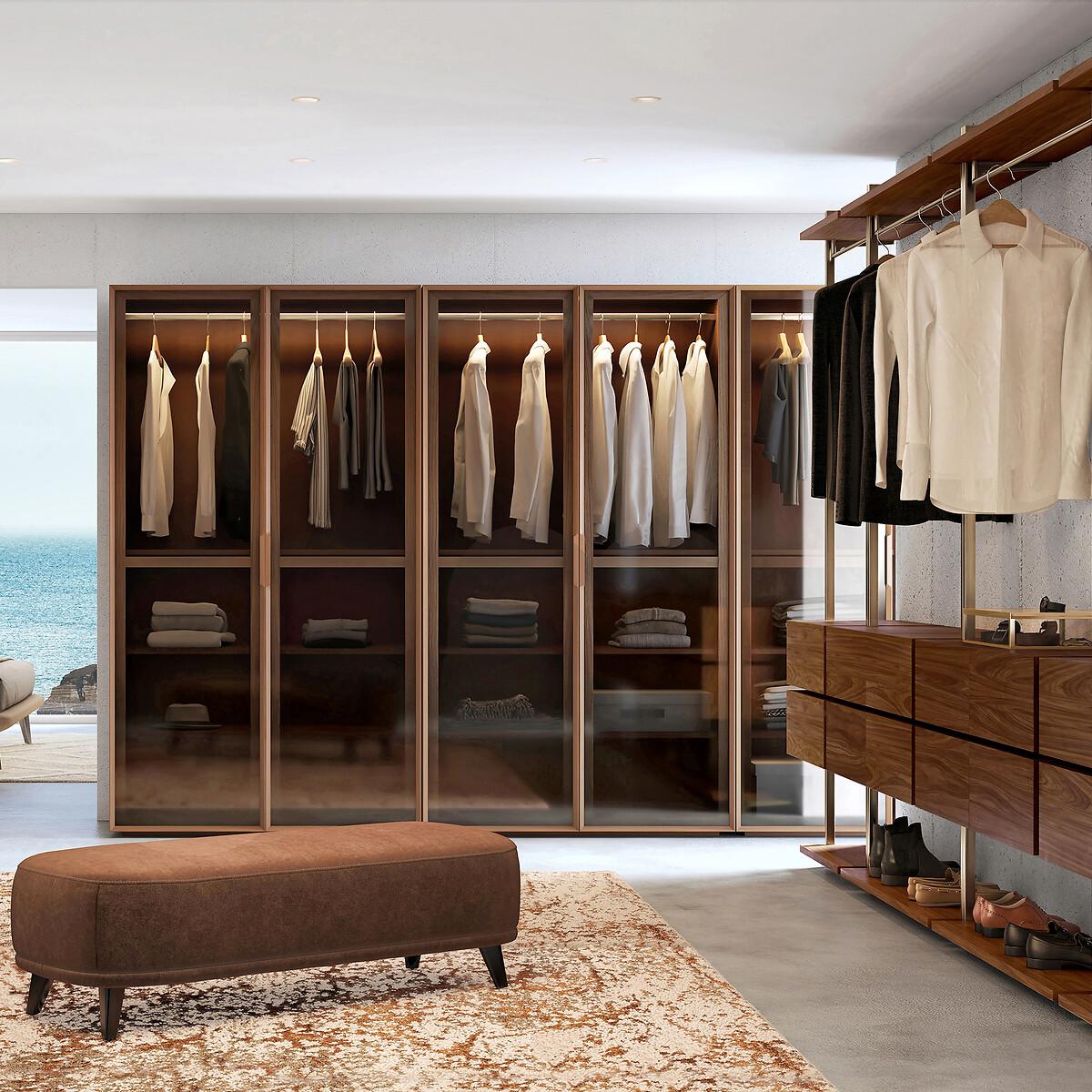 Johanez 120cm Walnut Veneer Wardrobe Unit – image 11
