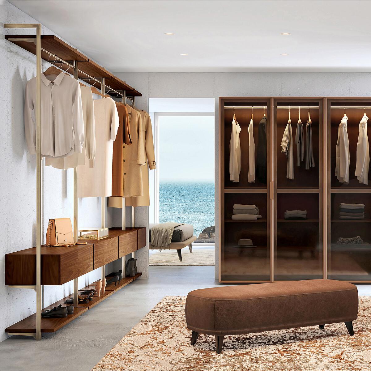 Johanez 120cm Walnut Veneer Wardrobe Unit – image 12
