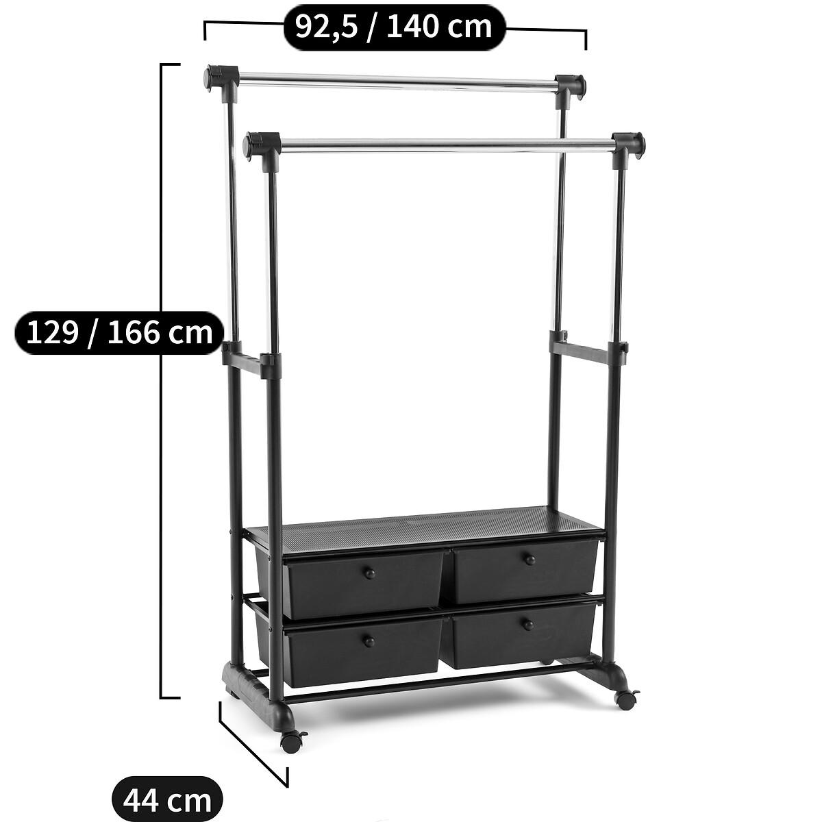 Parro Extendable Roller Wardrobe Rack – image 9