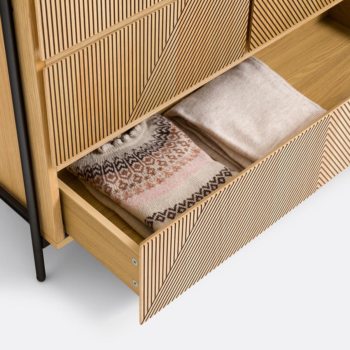 Lodge Wardrobe Module with Hanging Rail and 5 Drawers – image 7