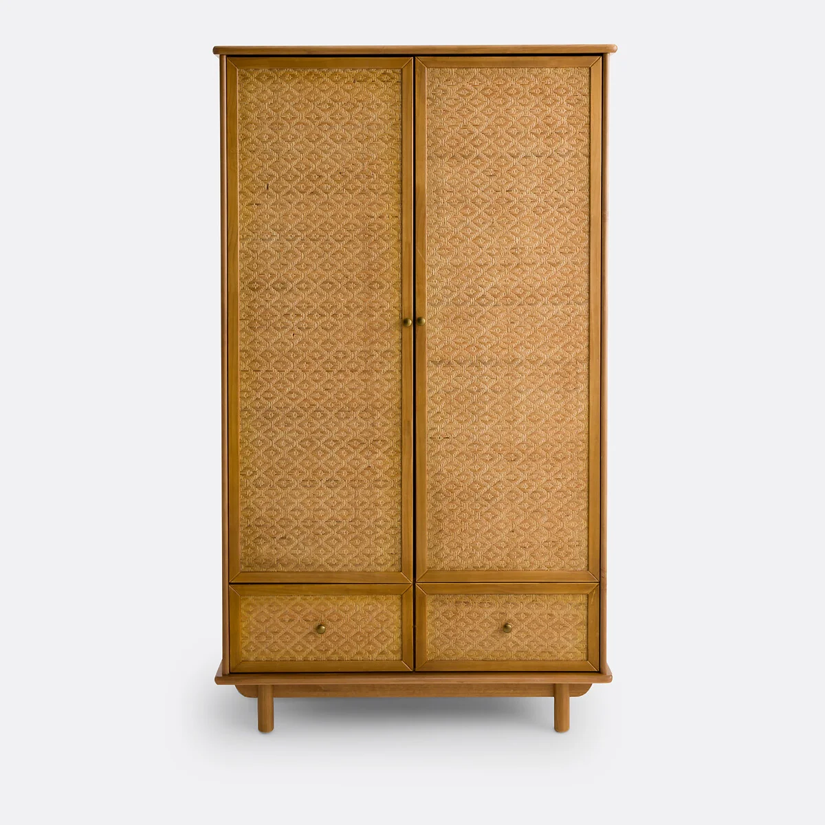 Orient Solid Pine and Cane Wardrobe – image 3