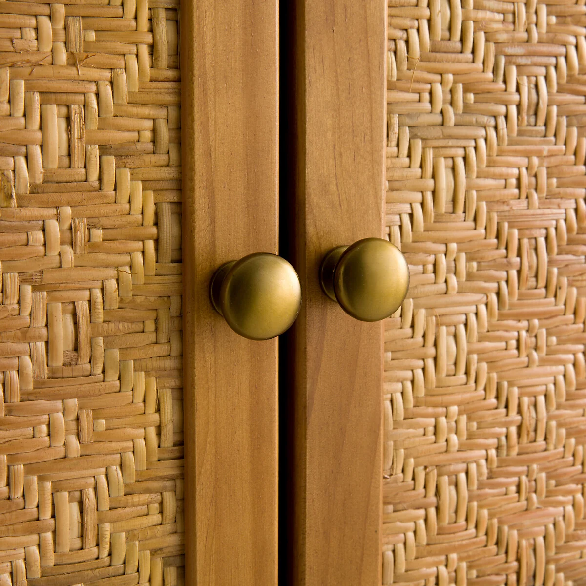 Orient Solid Pine and Cane Wardrobe – image 6