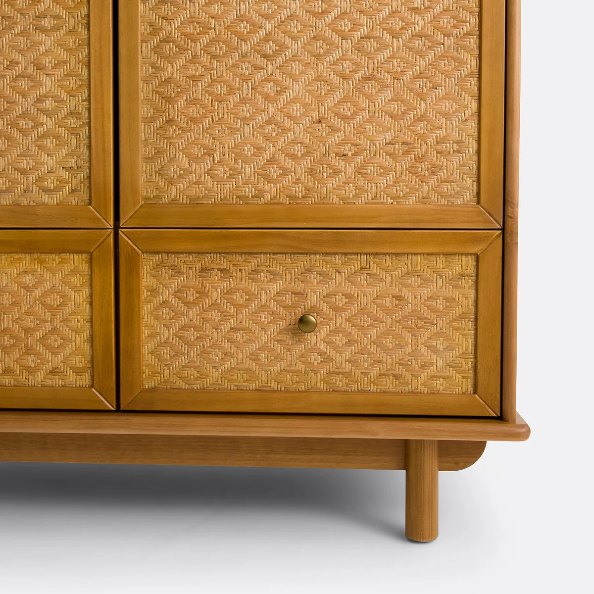 Orient Solid Pine and Cane Wardrobe – image 7