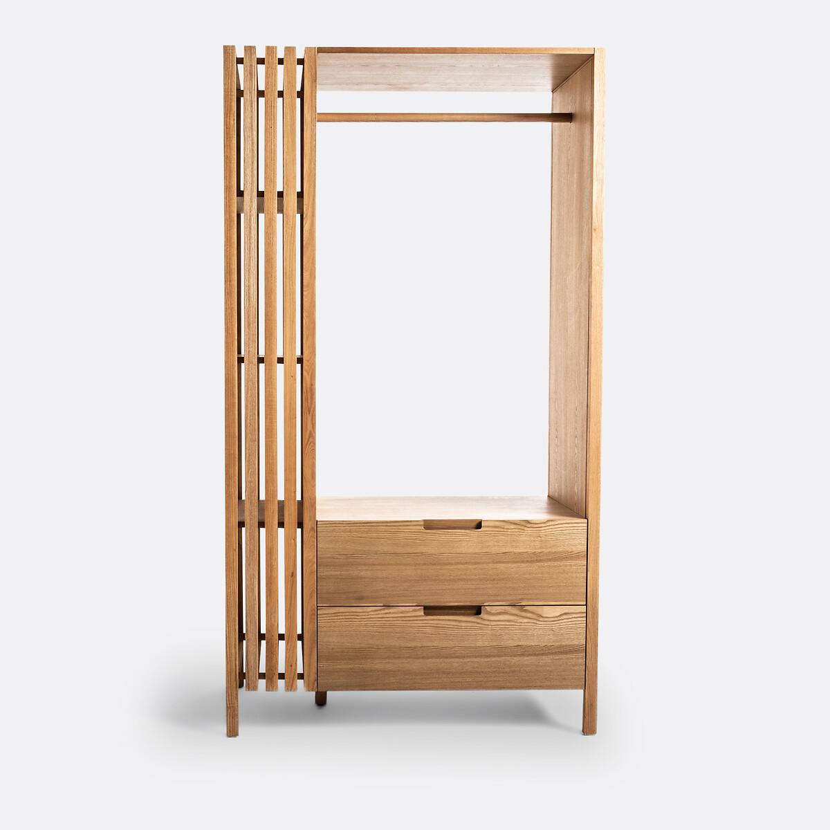 Lazar Ash Veneer Wardrobe with Hanging Rail – image 2