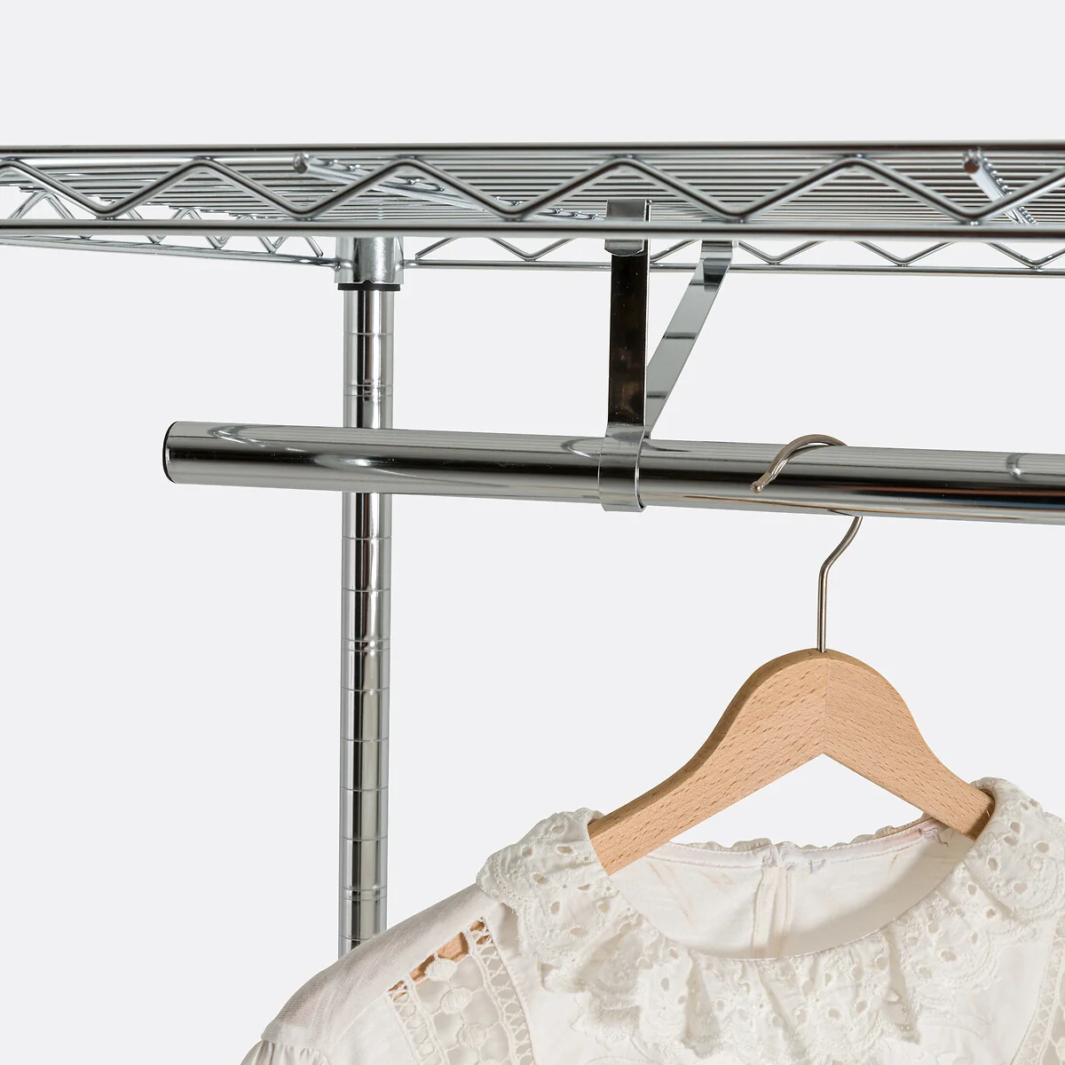 Fozzo 2-Rail 4-Shelf Wardrobe Unit – image 4